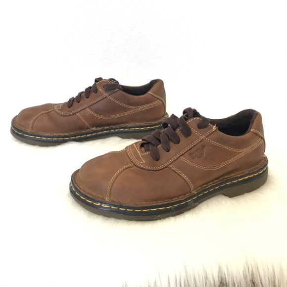 Dr Martens Mens Brown Leather Lace Up Shoes sz 8 - Picture 5 of 7